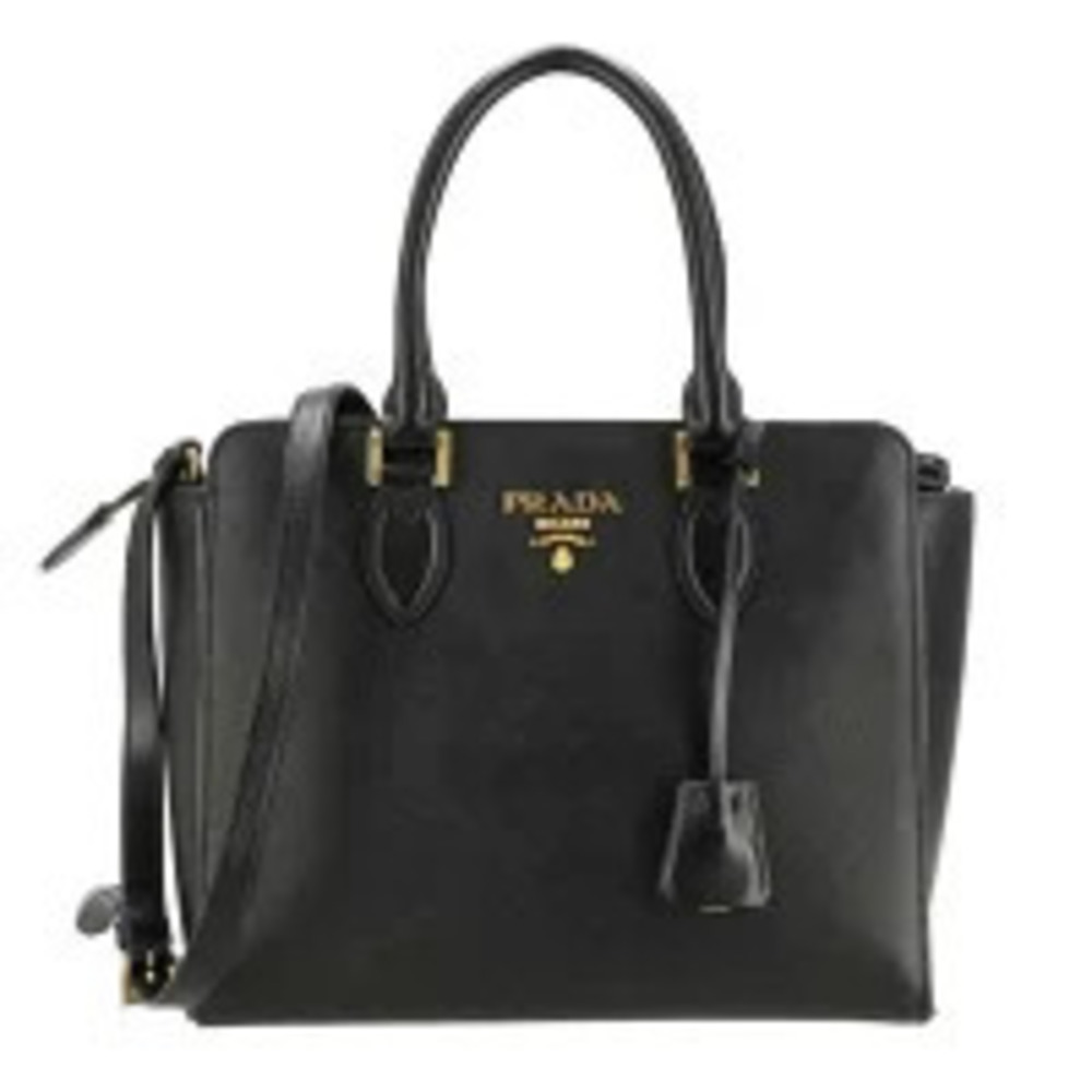 Prada Saffiano 2Way Shoulder Bag Black